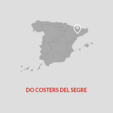 Costers Del Segre DO Wine Area Map