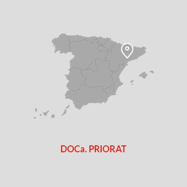 Priorat Doca Wine Area Map