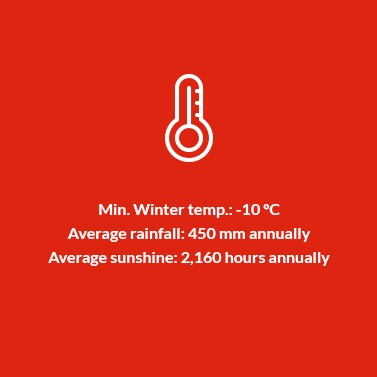 Valencia DO Temperature, Rainfall and Sunshine